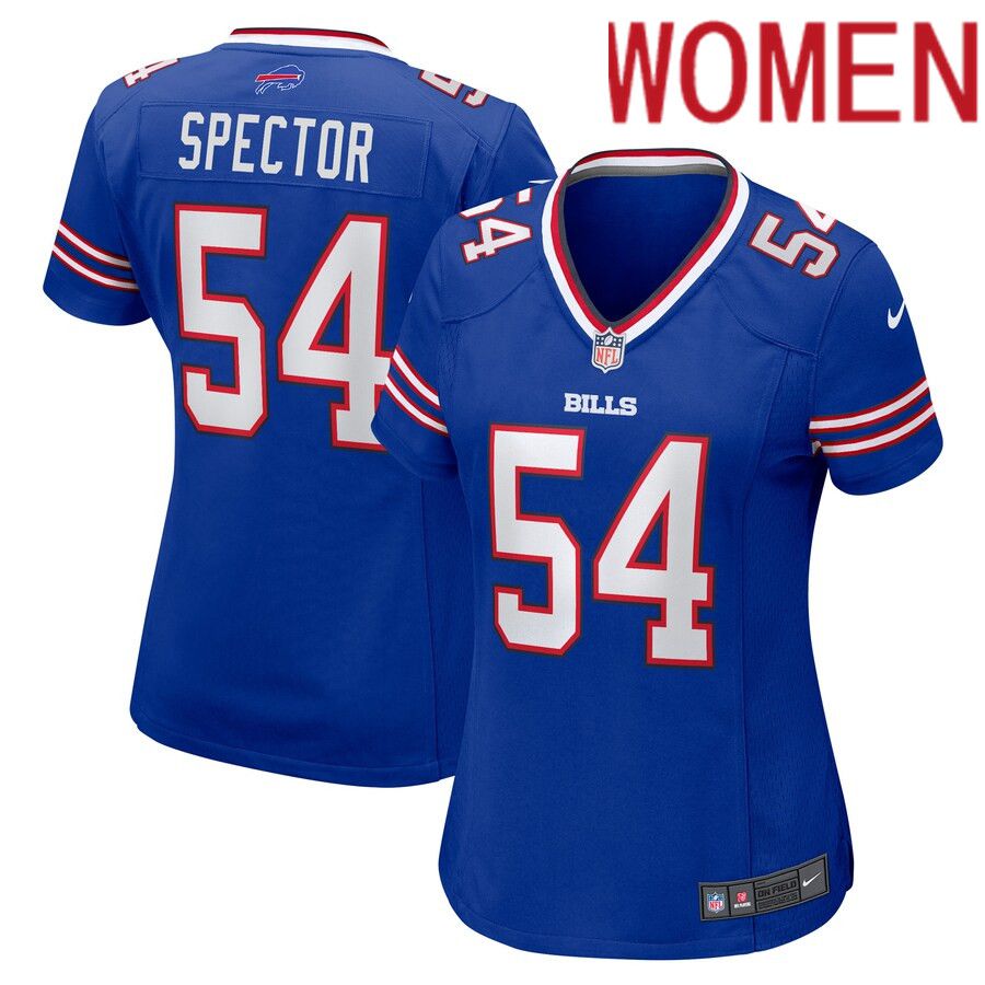 Women Buffalo Bills #54 Baylon Spector Nike Royal Game NFL Jersey
